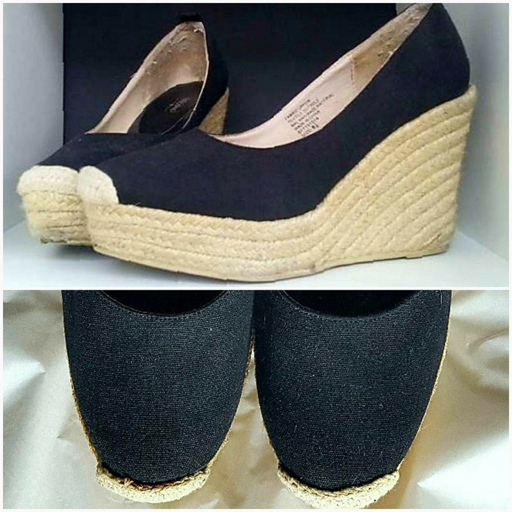 Mossimo® Black Wedge Espadrilles
